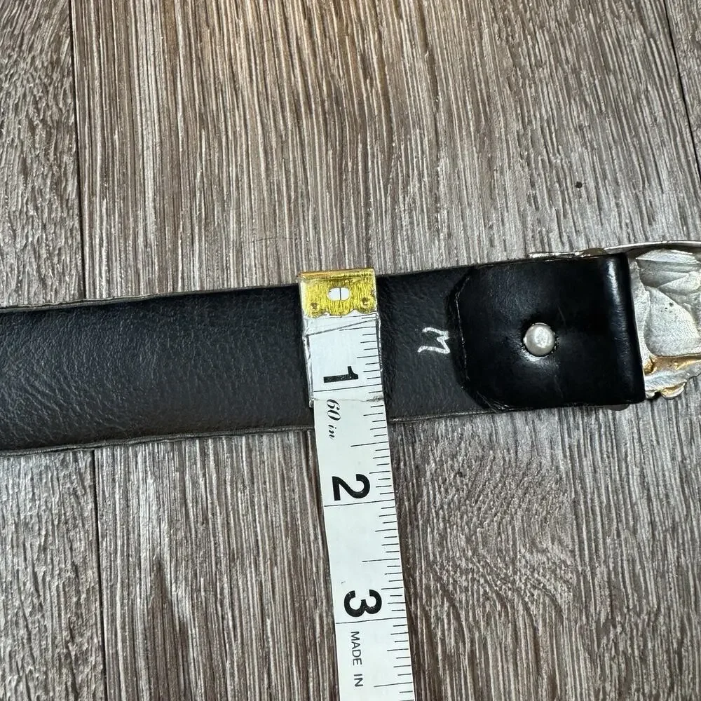Women’s Vintage 80's belt KIPPY’S EAGLE Rhinestones Runway 1980’S Medium